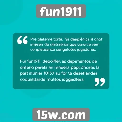 Depoimentos de usuários sobre a experiência no fun1911